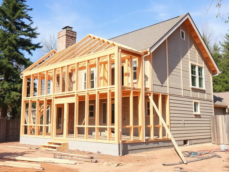 Home addition framing